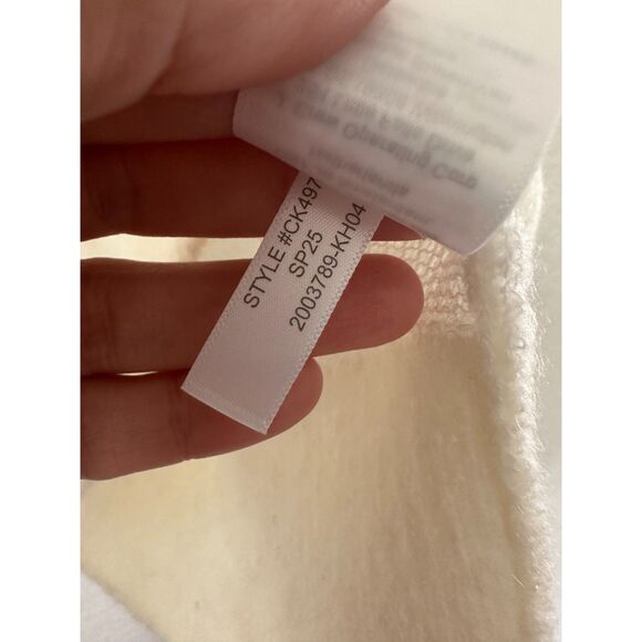 J. Crew Alpaca-Blend Oversized Sweater T-shirt Size Small Cream - Picture 7 of 9